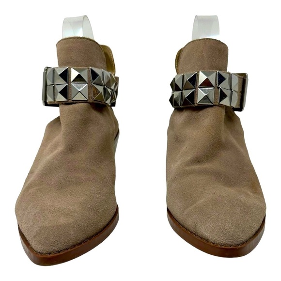 Steve Madden Zenna Suede Booties in Taupe Size 7 Western Cowboy Rodeo Festival - Picture 7 of 11